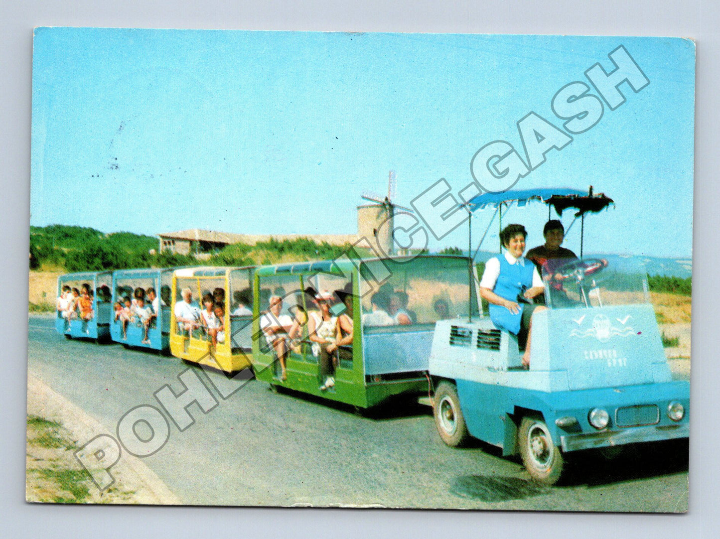 Pohlednice Bulharsko Slantchev Briag turistický vláček 1972 (M36035)