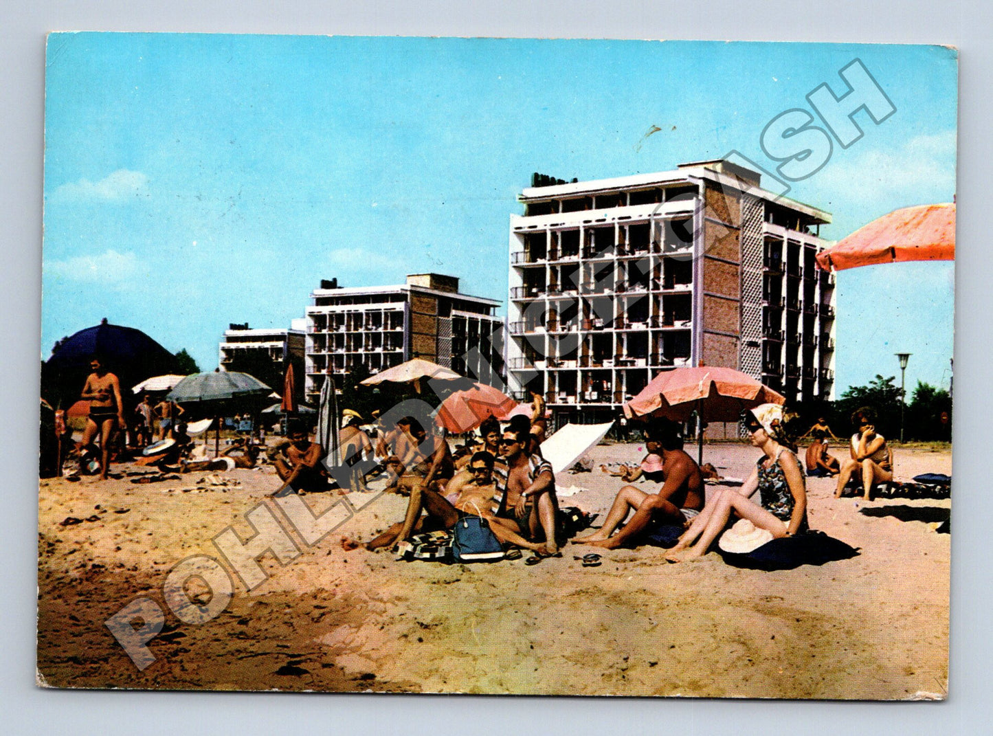 Pohlednice Bulharsko Nesebar pláž 1966 (M36038)