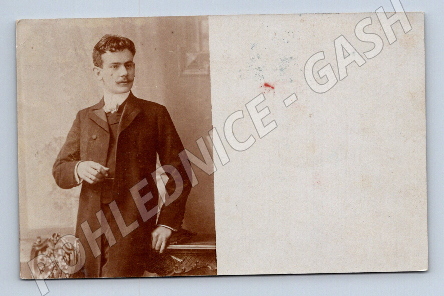 Pohlednice portrét muže Ostrava 1907 (M3604)