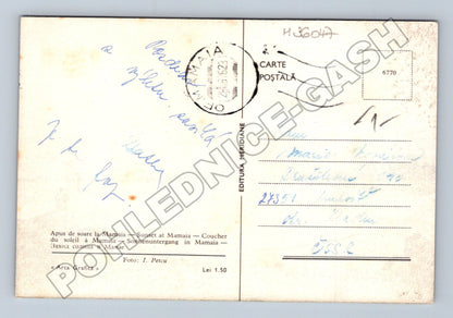 Pohlednice Rumunsko Mamaia západ slunce moře 1962 (M36047)