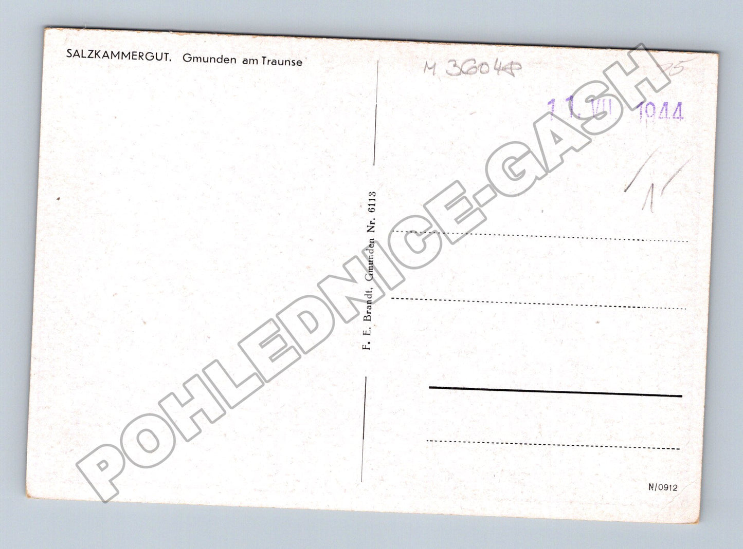 Pohlednice Rakousko Gmunden am Traunsee výhled 1944 (M36048)