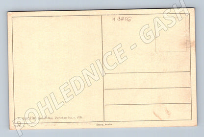 Pohlednice Jan Žižka perokresba V Brožík (M3606)