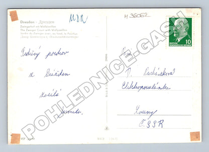 Pohlednice Německo Drážďany Zwingerhof 1970 (M36062)
