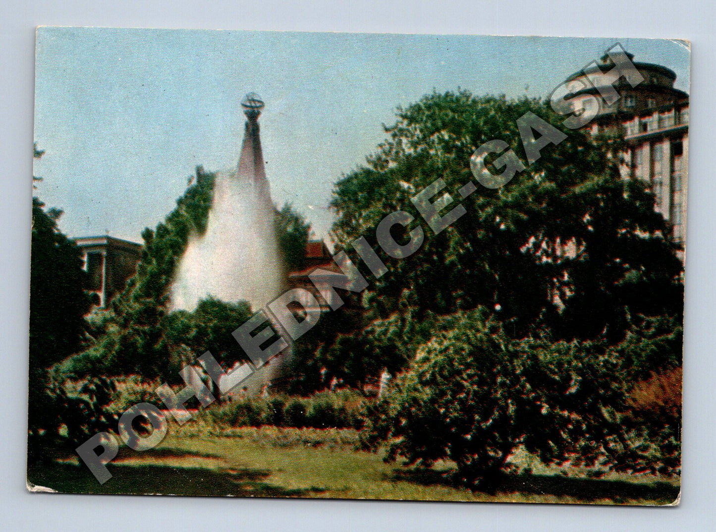 Pohlednice Polsko Krakow Planty fontána 1962 (M36066)