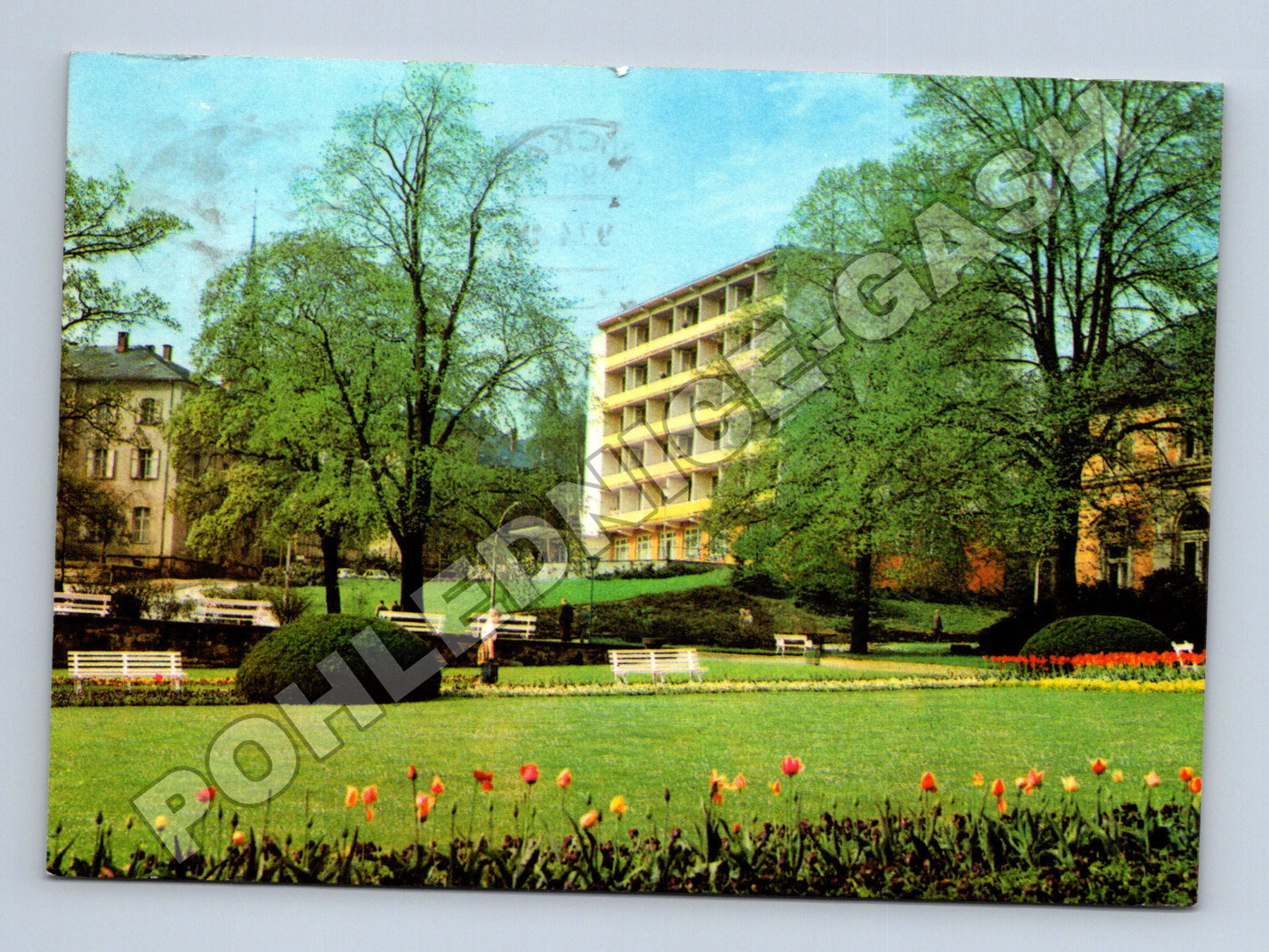 Pohlednice Německo Bad Elster sanatorium park 1973 (M36068)