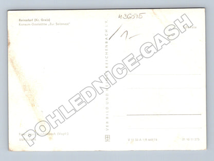 Pohlednice Německo Reinsdorf hostinec Zur Salzmest 1970s (M36075)