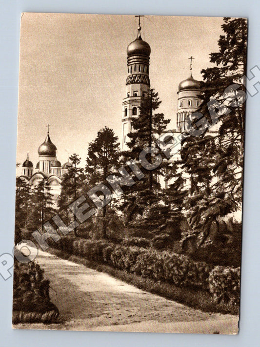 Rusko Moskva Kreml Ivan Veliky a Archanjelsky sobor 1956 (M36076)