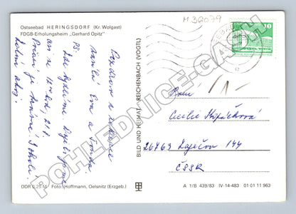Pohlednice Německo Heringsdorf Erholungsheim Gerhard Opitz (M36079)