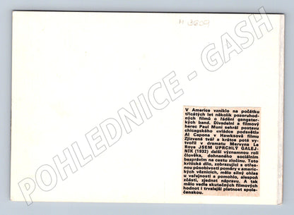 Pohlednice věznice film 30 léta Paul Muni (M3609)