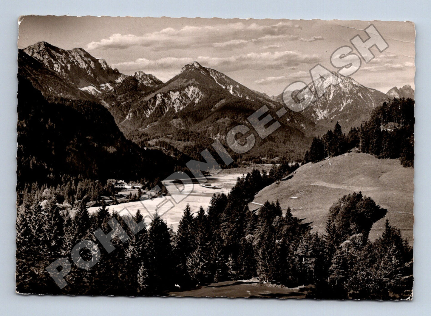 Pohlednice Německo Lechtal horská krajina (M36091)
