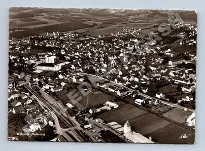 Pohlednice Německo Wolnzach (Hallertau) letecký pohled (M36098)