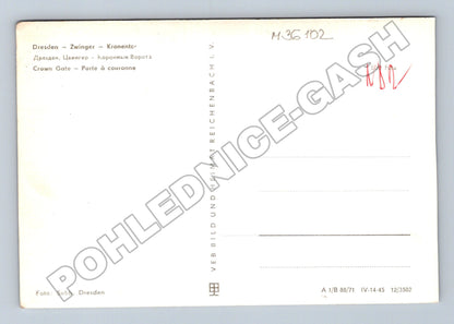 Pohlednice Německo Drážďany Zwinger Kronentor (M36102)