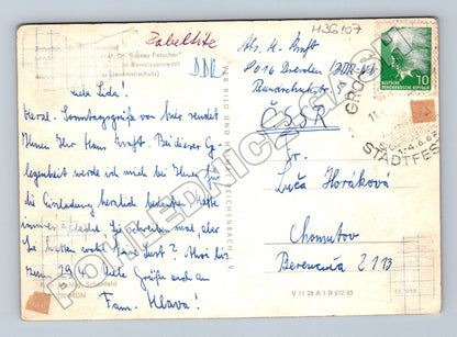 Pohlednice Německo Zabeltitz zámek 1967 (M36107)