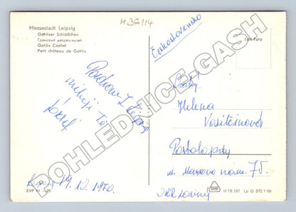 Pohlednice Německo Lipsko Gohlis Palace 1950 (M36114)