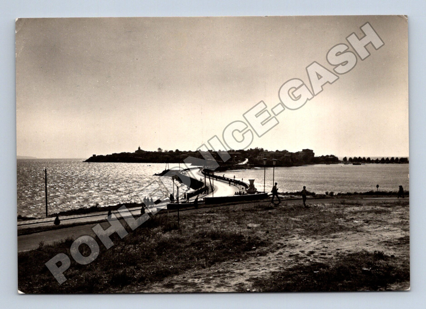Pohlednice Bulharsko Nesebar most na ostrov 1964 (M36118)