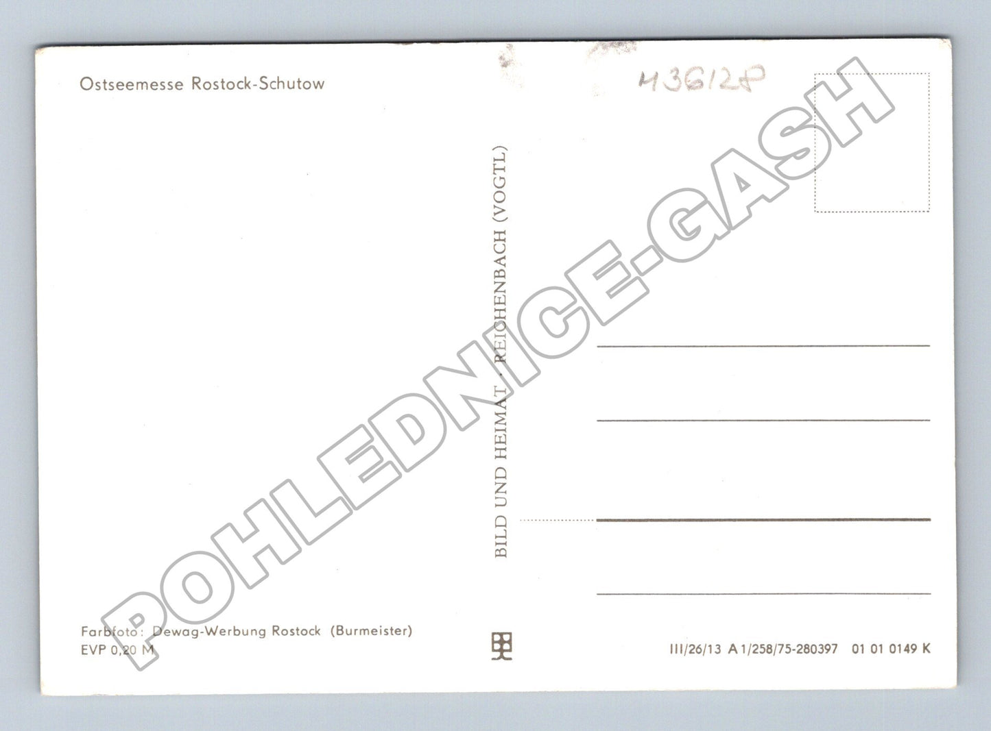 Pohlednice Německo Ostseemesse Rostock-Schutow 1975 (M36128)