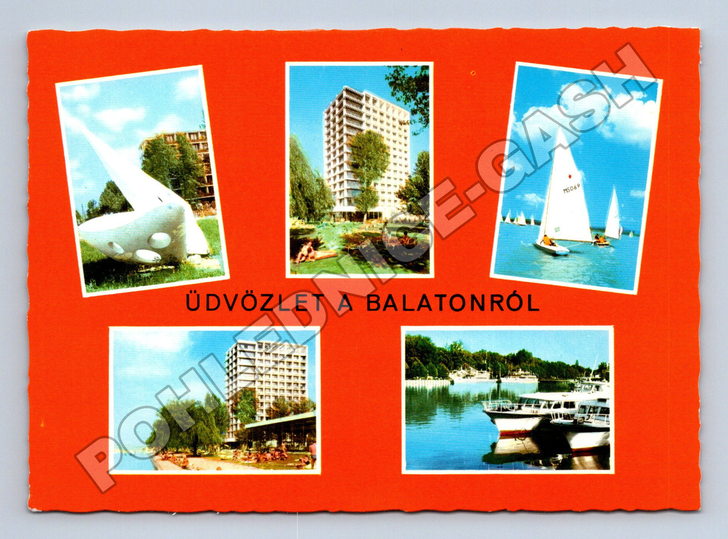 Pohlednice Maďarsko Balaton koláž moderních motivů (M36129)