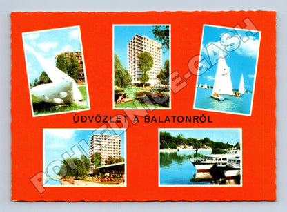 Pohlednice Maďarsko Balaton koláž moderních motivů (M36129)