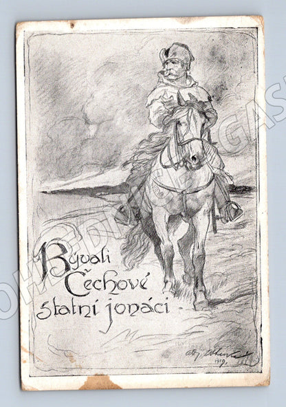 Pohlednice Bývali Čechové statní jonáci 1912 (M3614)