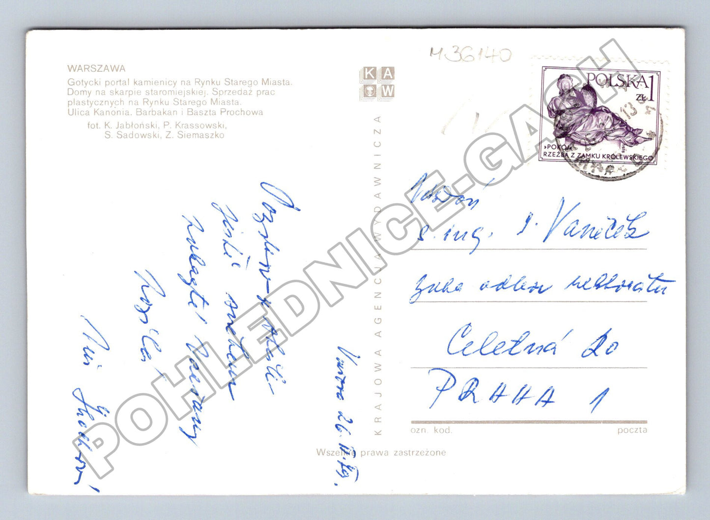 Pohlednice Polsko Varšava Staré Město (M36140)