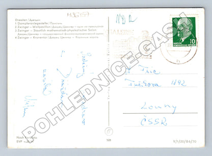 Pohlednice Německo Drážďany Zwinger 1970 (M36157)