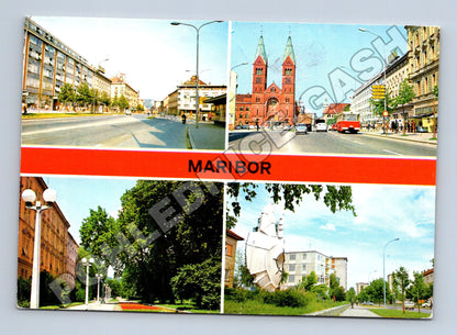 Pohlednice Slovinsko Maribor panorama města 1973 (M36159)