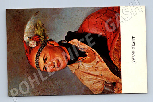 Pohlednice Joseph Brant portrét Mohawk (M3616)