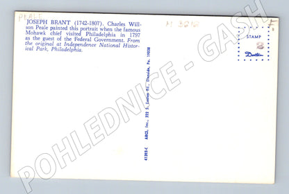 Pohlednice Joseph Brant portrét Mohawk (M3616)