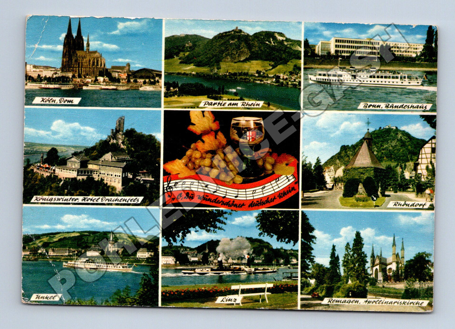 Pohlednice Německo Rýn multi-pohled (M36164)