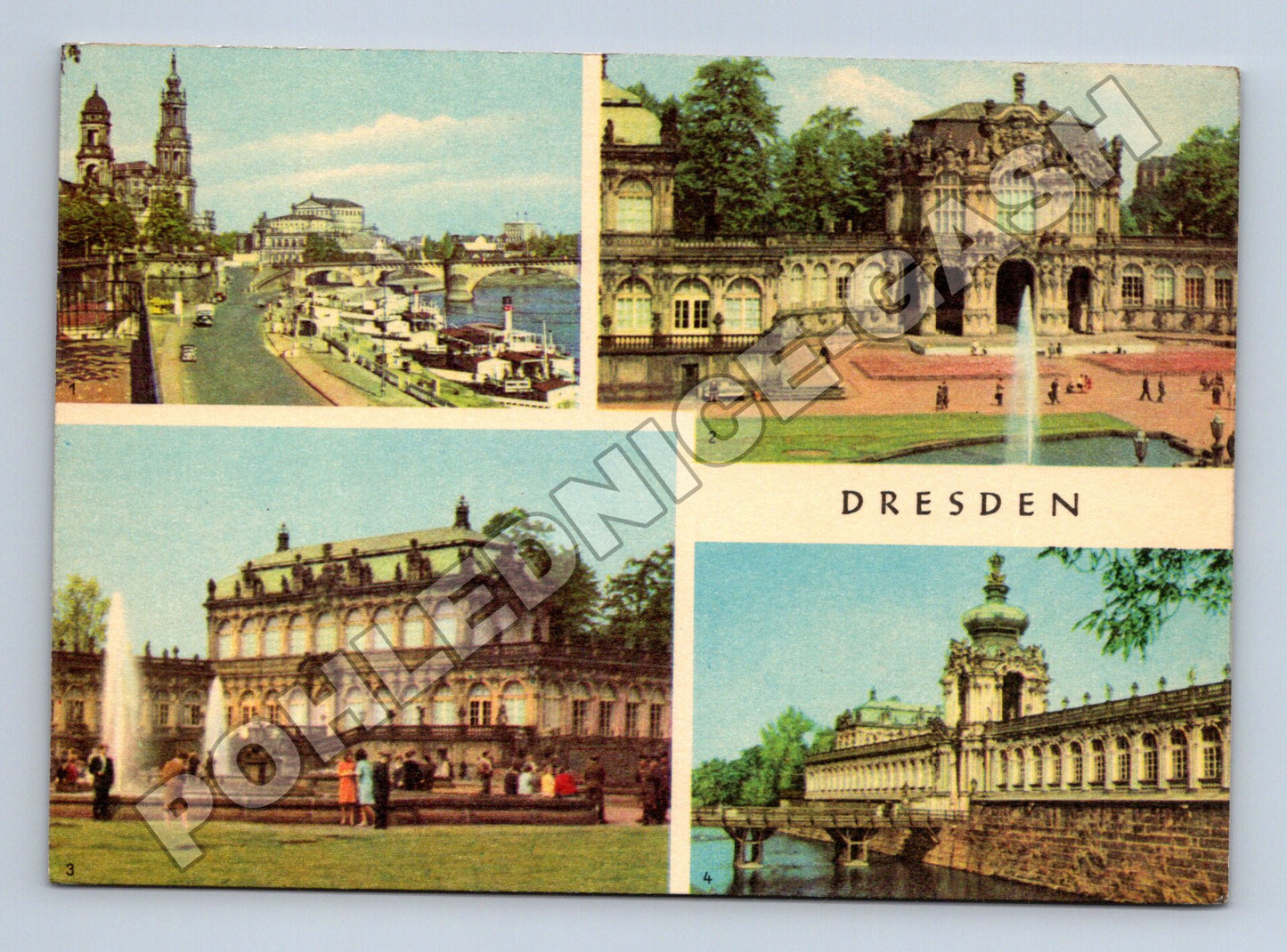 Pohlednice Německo Dresden Zwinger Labe 1949 (M36165)