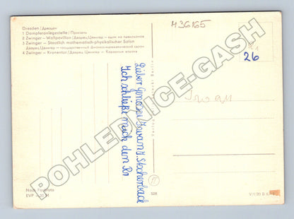 Pohlednice Německo Dresden Zwinger Labe 1949 (M36165)