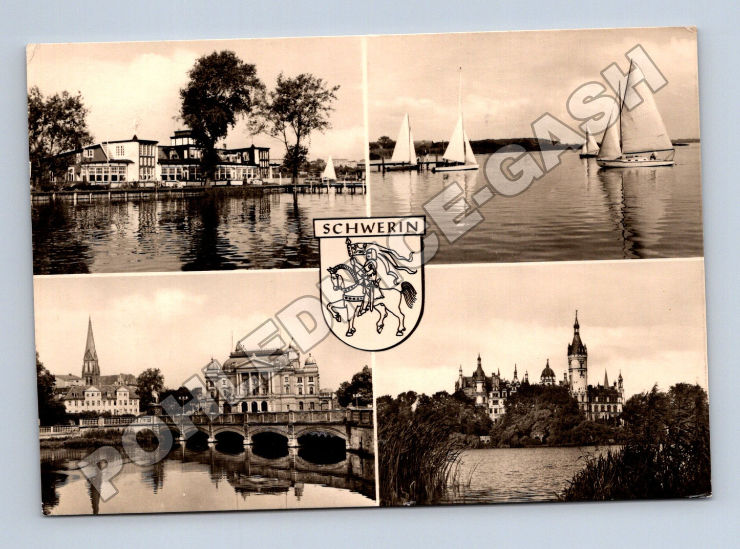 Pohlednice Německo Schwerin multi-view 1968 (M36179)