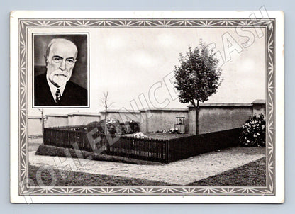 Pohlednice Hrob T G Masaryka Lány 1937 (M3618)
