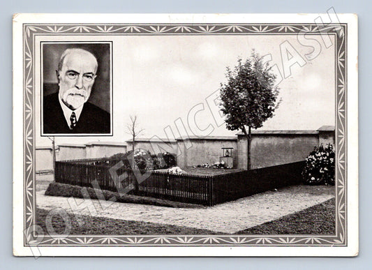 Pohlednice Hrob T G Masaryka Lány 1937 (M3618)