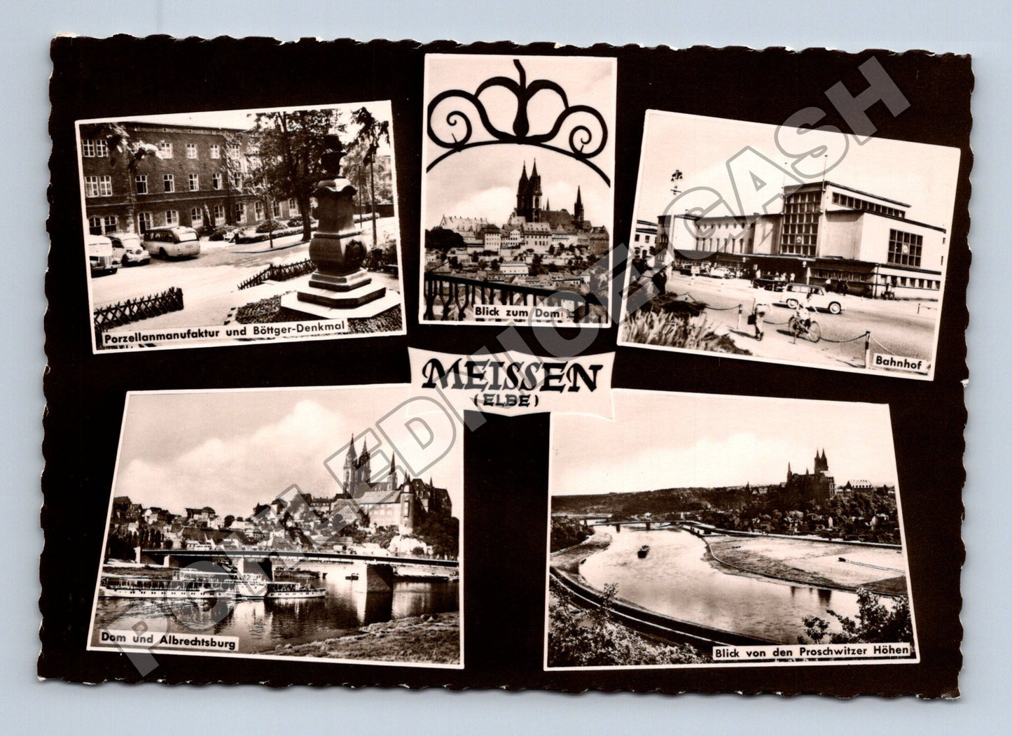 Pohlednice Německo Meissen různé pohledy 1961 (M36181)
