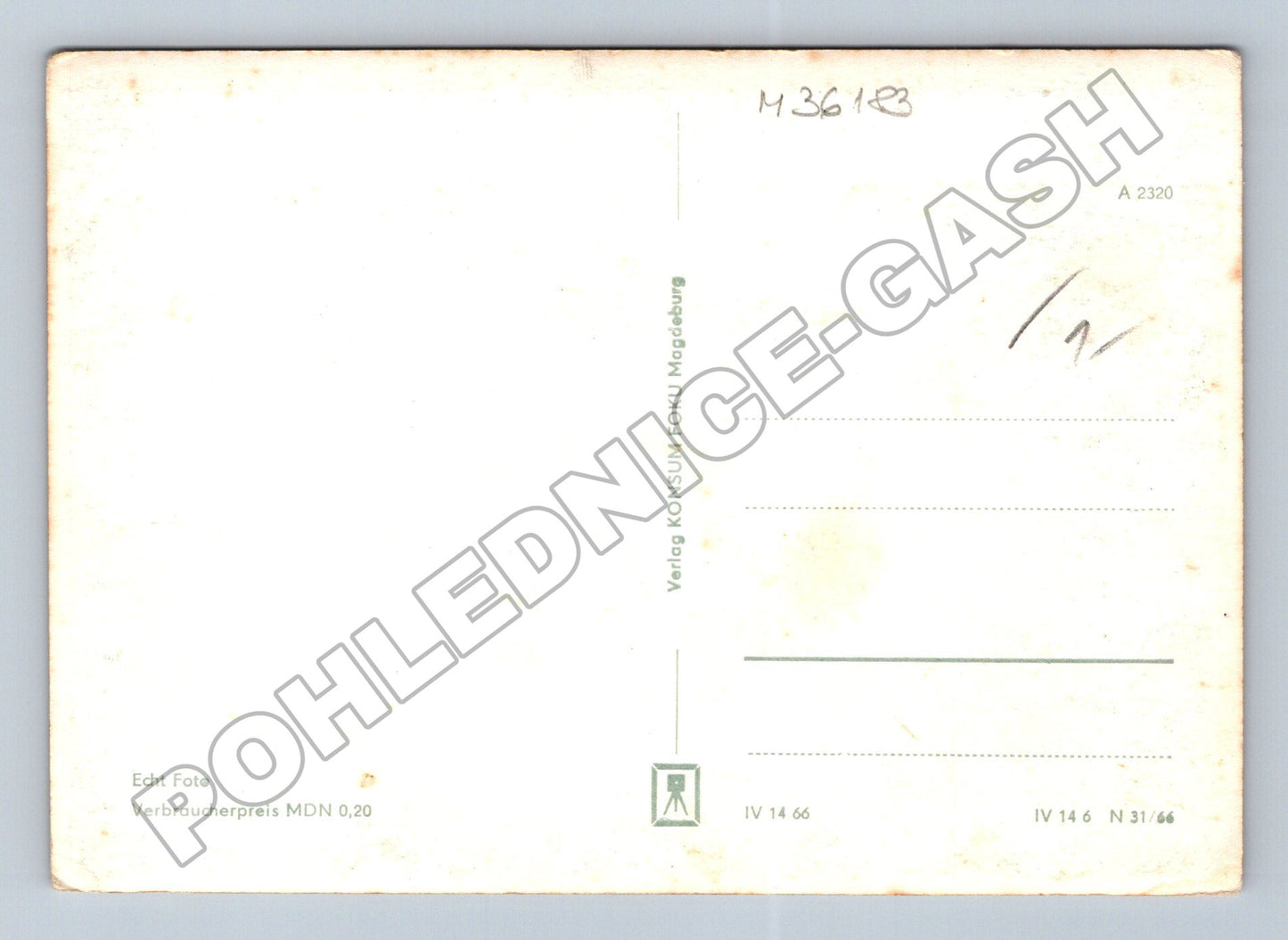 Pohlednice Německo Hiddensee moře přístav 1966 (M36183)