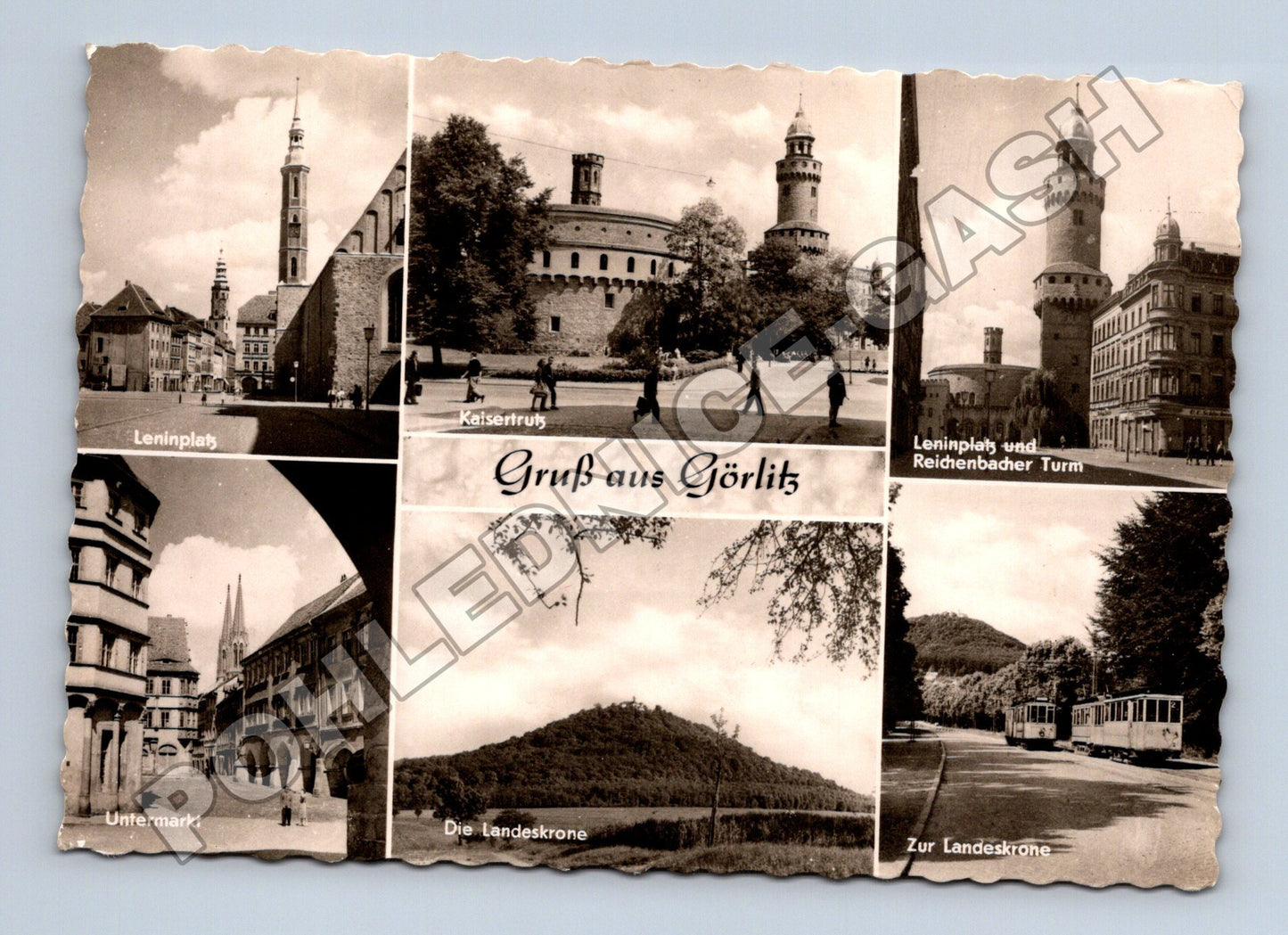 Pohlednice Německo Görlitz multi-view před 1950 (M36186)