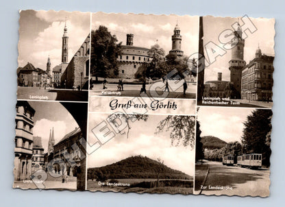 Pohlednice Německo Görlitz multi-view před 1950 (M36186)