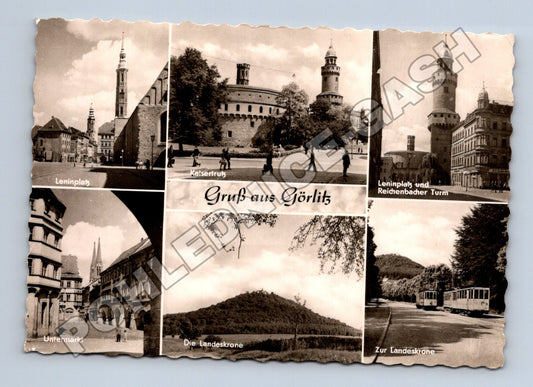 Pohlednice Německo Görlitz multi-view před 1950 (M36186)