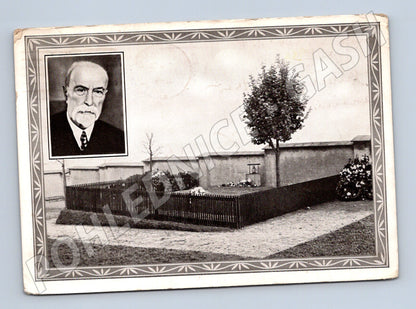 Pohlednice Hrob T G Masaryka Lány 1938 (M3619)