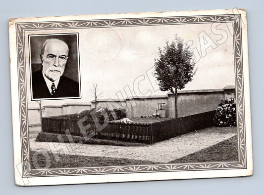 Pohlednice Hrob T G Masaryka Lány 1938 (M3619)