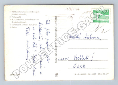 Pohlednice Německo Breege Rügen více motivů 1984 (M36194)
