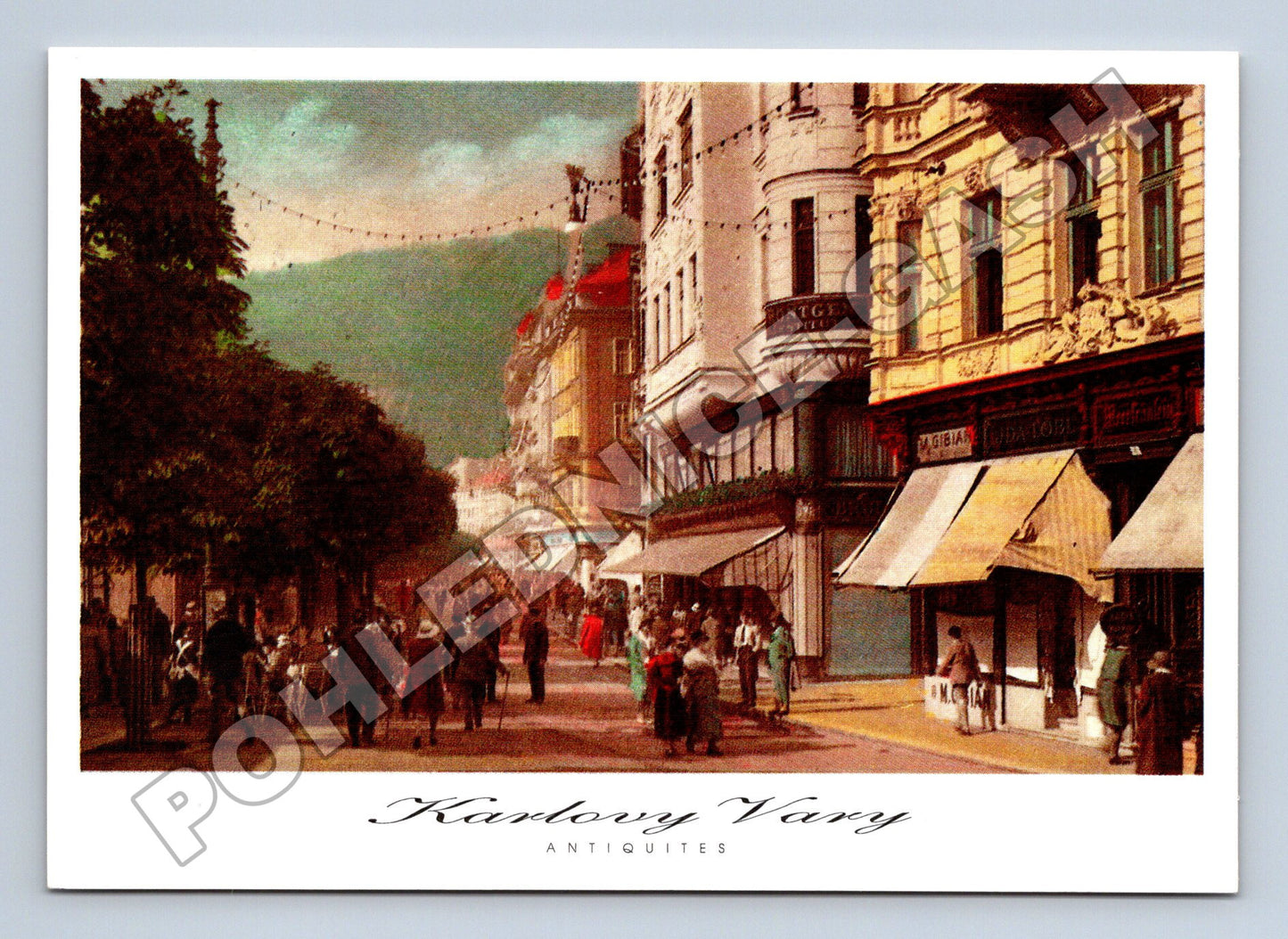 Pohlednice Karlovy Vary Stará Louka ulice (M36199)