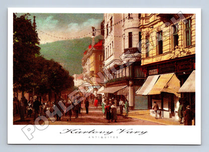 Pohlednice Karlovy Vary Stará Louka ulice (M36199)