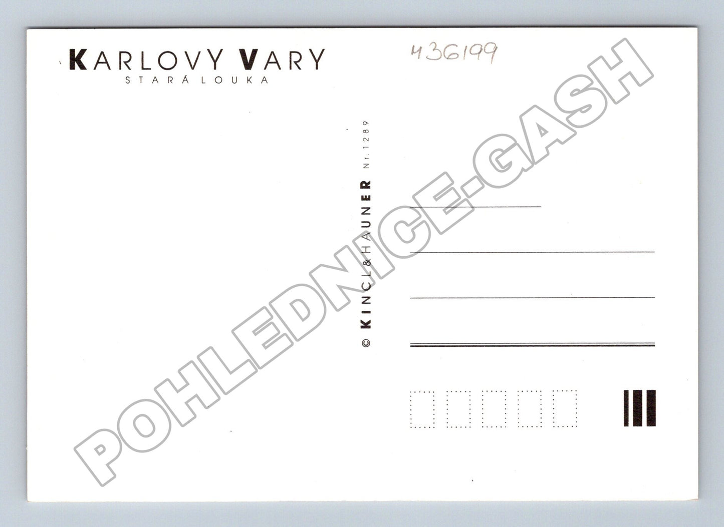 Pohlednice Karlovy Vary Stará Louka ulice (M36199)