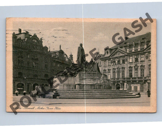 Pohlednice Praha pomník Jana Husa 1922 (M362)