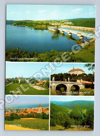 Pohlednice Dalešická přehrada Náměšť nad Oslavou 1991 (M36206)