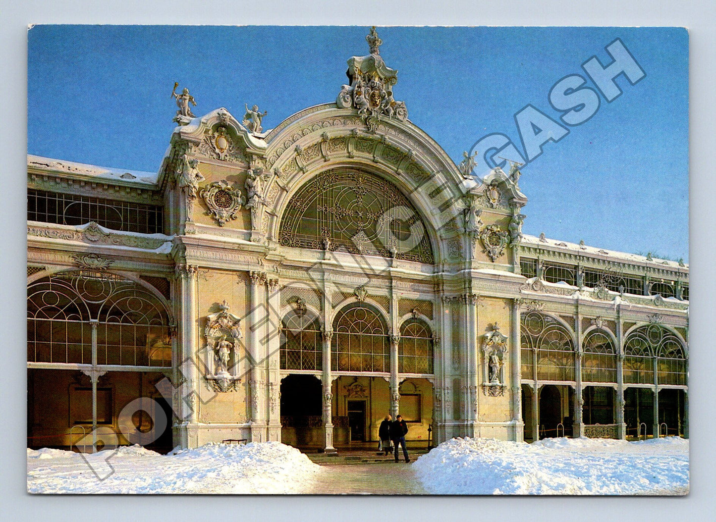 Pohlednice Mariánské Lázně Kolonáda Maxima Gorkého 1989 (M36207)