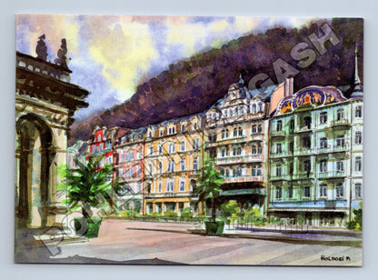 Pohlednice Karlovy Vary Lázeňské sanatorium Astoria (M36212)