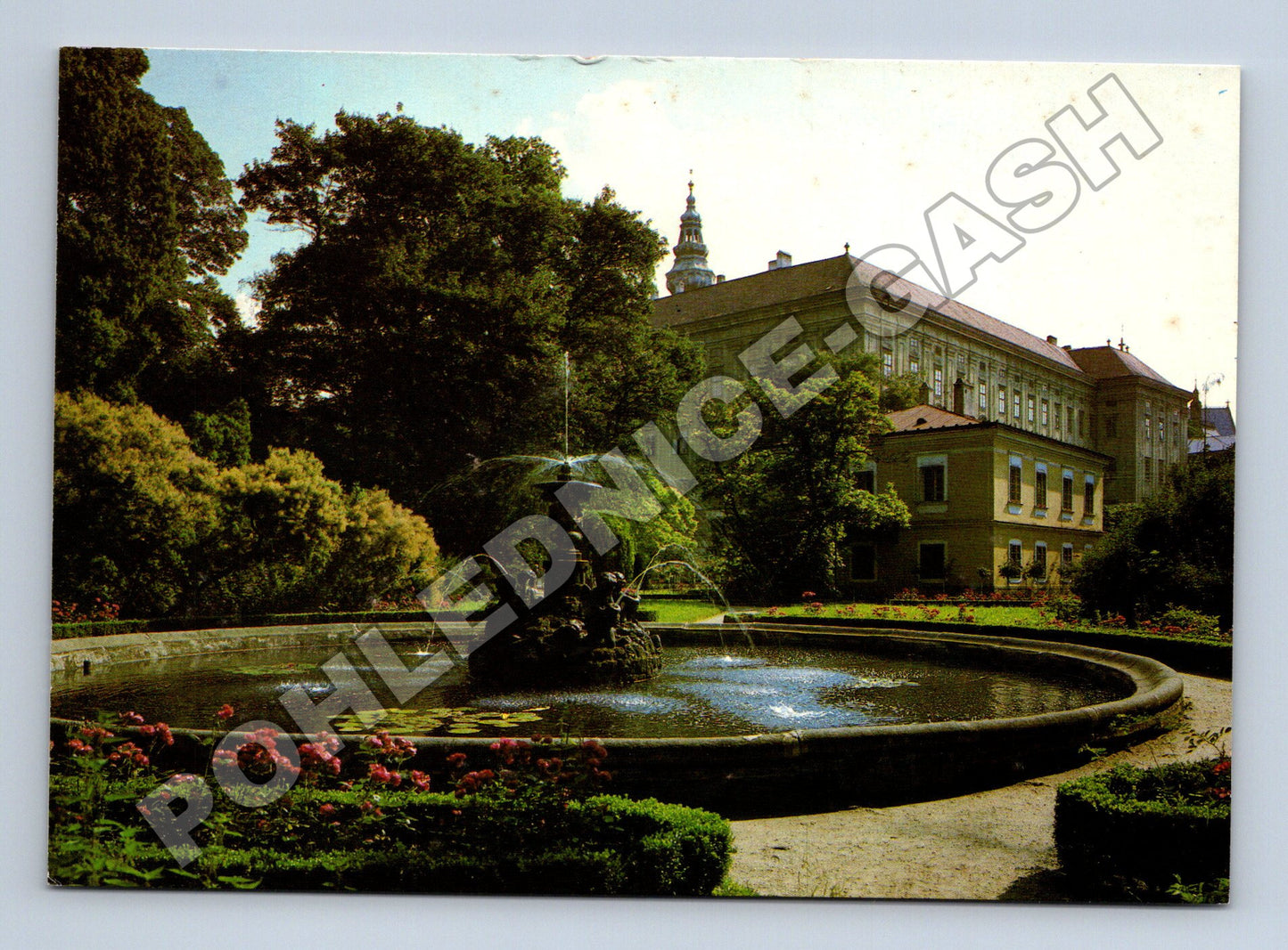 Pohlednice Kroměříž Podzámecká zahrada fontána (M36214)